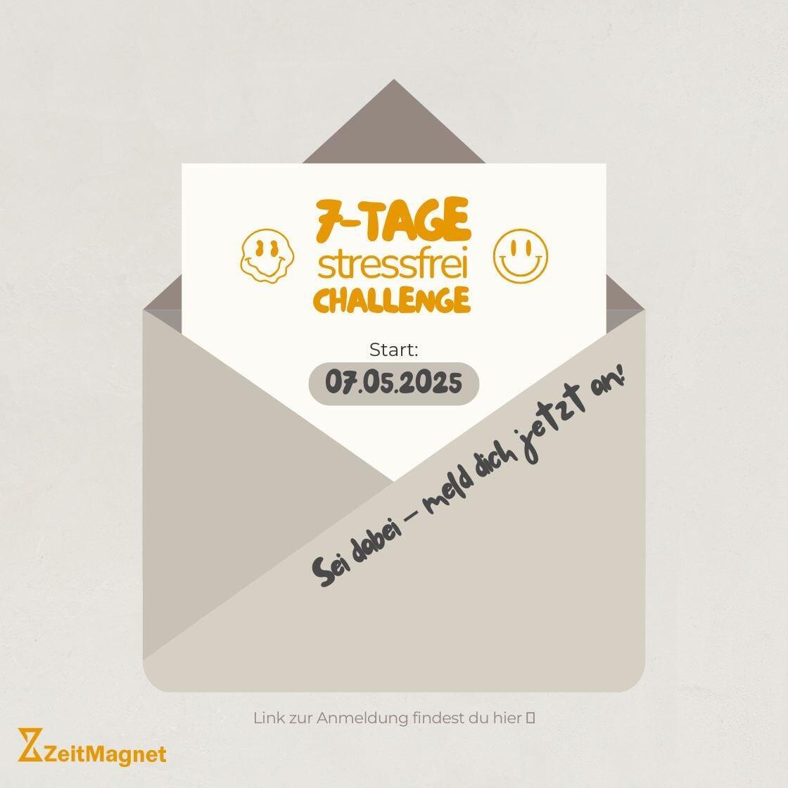 7-Tage stressfrei Challenge: Kleine Schritte für weniger Stress im Alltag